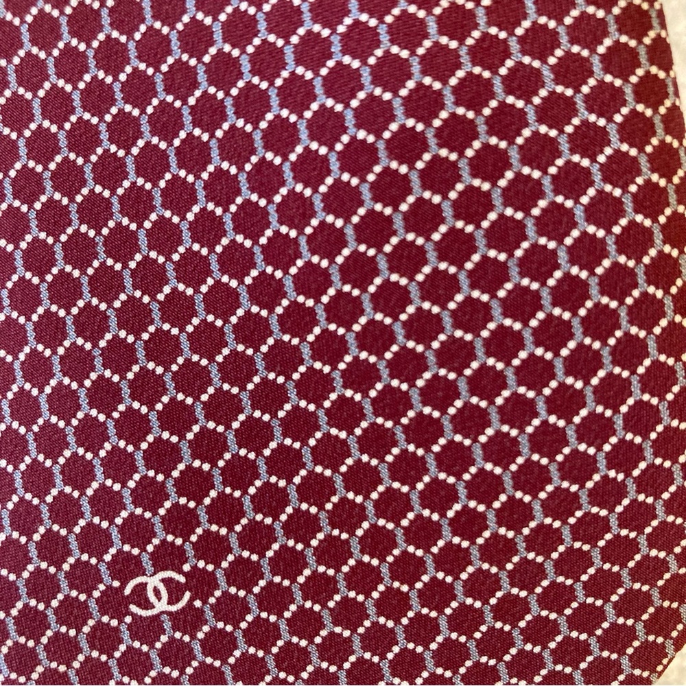 Chanel Paris Men’s Tie. Monogrammed Luxury 100% Silk. Made In Italy. Designer - Picture 3 of 8